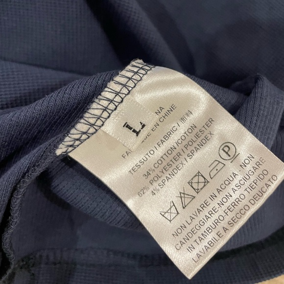 Jil Sander Navy and Pink V-Neck Polo Shirt Size Large - Picture 5 of 5